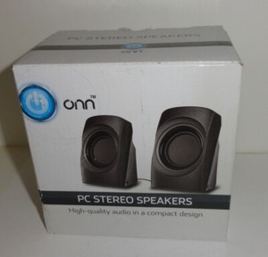 onn multimedia pc stereo speakers