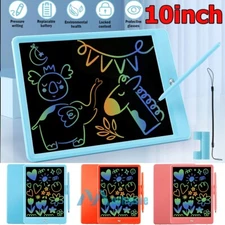 10" LCD Writing Tablet Electronic Drawing Notepad Doodle Board w/Pen-Kids Office