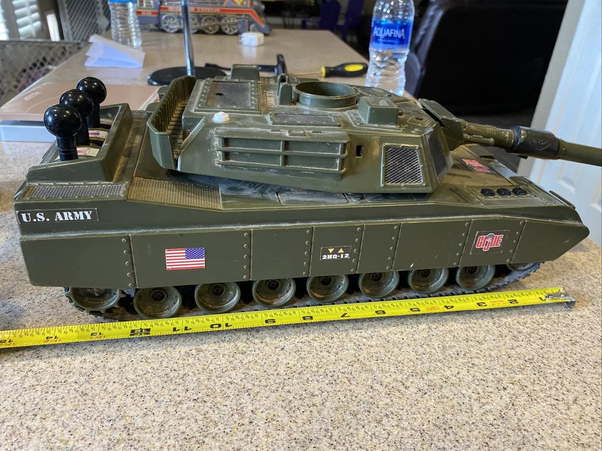 VTG GIJoe US Army Tank 2HQ 12 Hasbro Plastic Battery Operated Toy