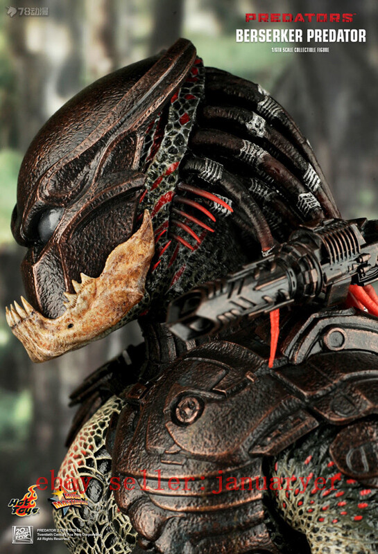 Hot Toys Mms130 1/6 Predator Berserk Predator Lion Face