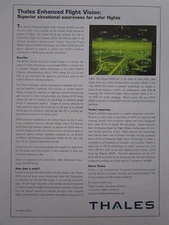 11/05 PUB THALES CANADA ENHANCED FLIGHT VISION SYSTEM EFVS BOMBER GLOBAL AD