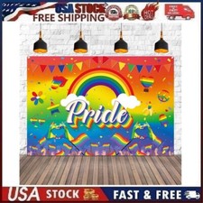 Gay Pride Backdrop-Happy Pride Day Backdrop Banner Decorations, LGBTQ Pride Day