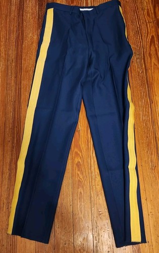 NEW US Army ASU Men's Dress Blue Braided Trousers Pants Size 36 Long Unhemmed