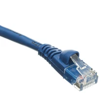 Snagless 10 Foot Cat5e Blue Network Ethernet Patch Cable