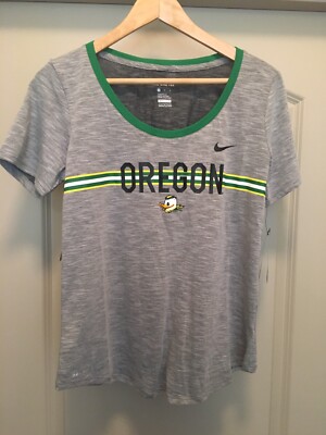 NWT Women's Nike Medium Oregon Ducks Dri-Fit Scoop Neck T-Shirt (W3)