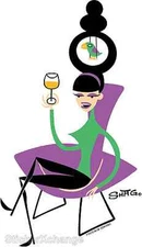 The Bird Chair Sticker Decal Artist Shag Josh Agle SH64