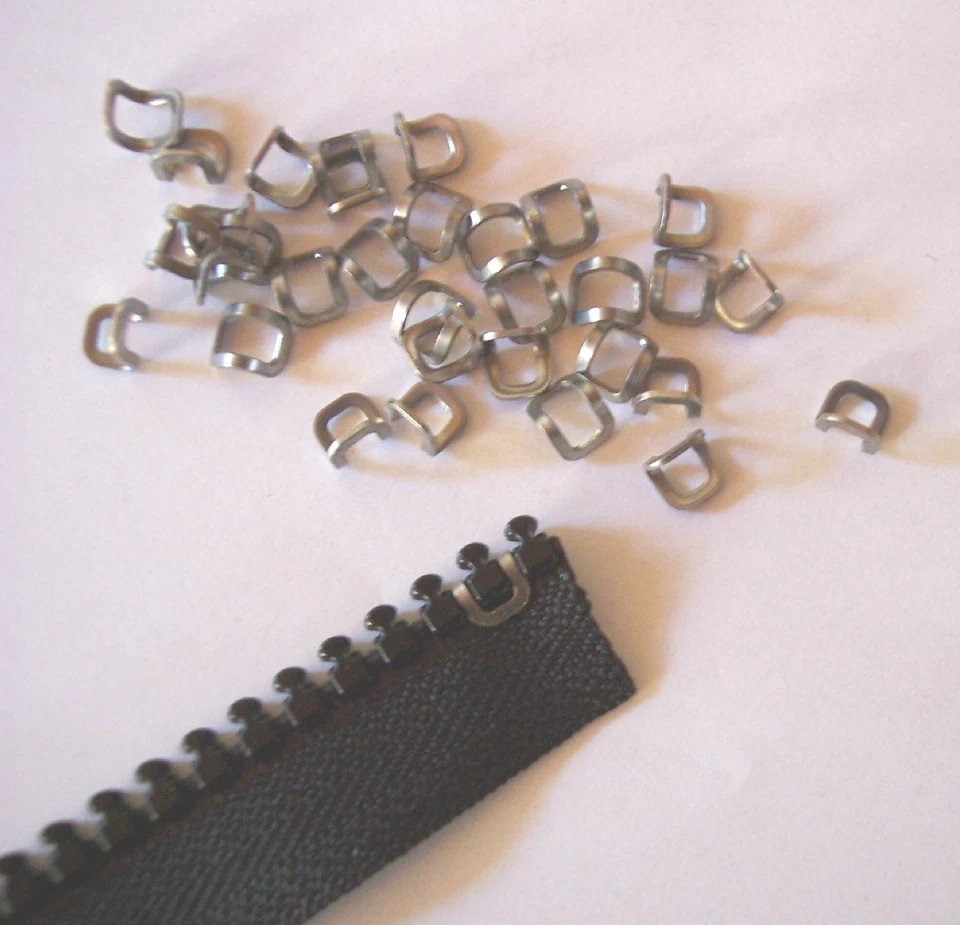 YKK 10 Stainless Steel Zipper Top Stop #10 YKK Vislon Zipper "Stops the Sliders"