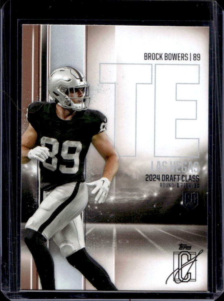 2024 Topps Signature Class Brock Bowers Bronze Rookie RC #129 Raiders
