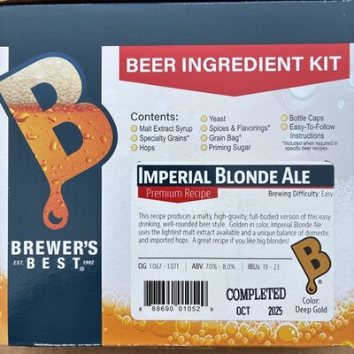 Imperial Blonde Ale - Brewer's Best 5 Gallon Beer Ingredient Kit