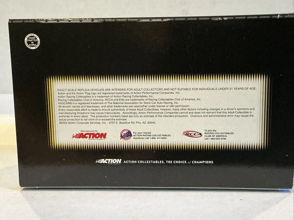 2002 KERRY GAINHARDT #12 Supercuts Monte Carlo ELITE 1 de 1584 P/N 401031 - Imagem 4 de 4