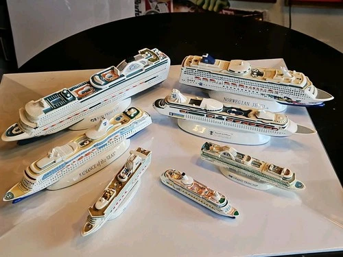 7 Cruise Ship Models. See Description For Details 