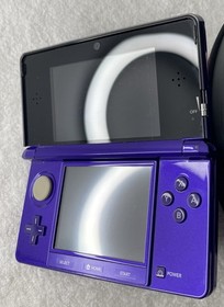 Nintendo 3DS Midnight Purple Handheld Console System-Bundle Lot-Tested-READ!!!