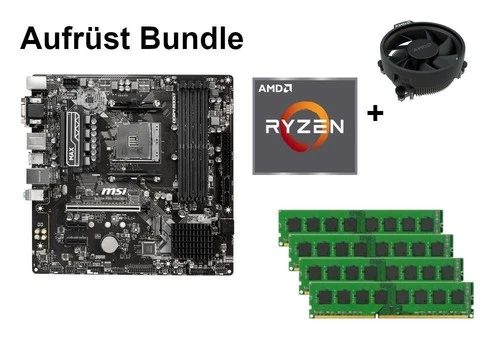Bundle MSI B450M Pro-VDH Max + AMD Ryzen 3 / Ryzen 5 + 8GB - 64GB RAM