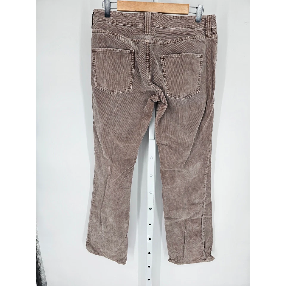 Y2K FCUK Jeans Women's Tan Taupe Low Rise Corduroy Jeans Size 10 - Image 4 of 4