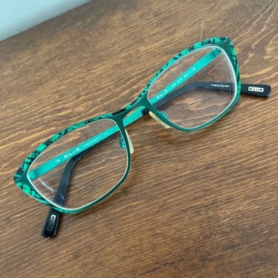 Kliik Denmark Eyeglasses 649 S216 Frames Only 48-17-135 Glasses With Case GREEN