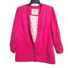Anthropologie Cartonnier Pink One Button Blazer Size 6