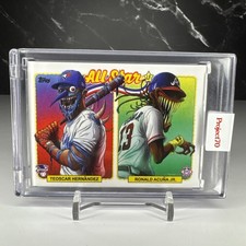 2021 Topps Project70 #ASG2 Ronald Acuna Jr / Teoscar Hernandez by Alex Pardee SP