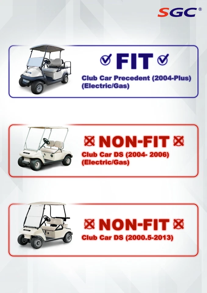 Heavy Duty Nerf Bars / Running Boards for Club Car PRECEDENT Golf Cart(Set of 2) - Image 3 of 3