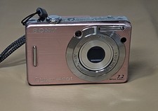 Sony Cyber-shot DSC-W55 7.2MP 3x Optical Zoom Digital Camera Pink English Menu