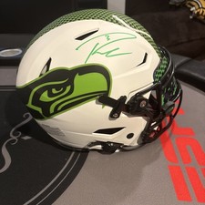 Russell Wilson Signed Seattle Seahawks Speed Flex Authentic Helmet with Visor