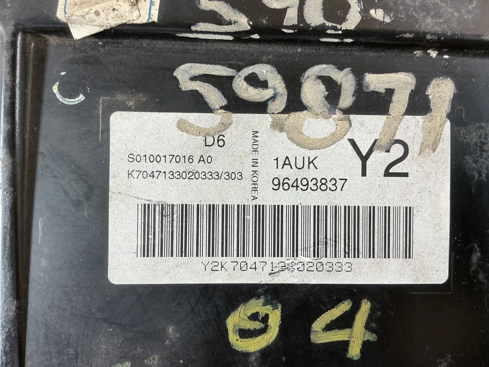 Módulo de controle de motor Suzuki Verona 2004 - 2006 ECU ECM S010017016 A0, 96493837 - Imagem 4 de 4