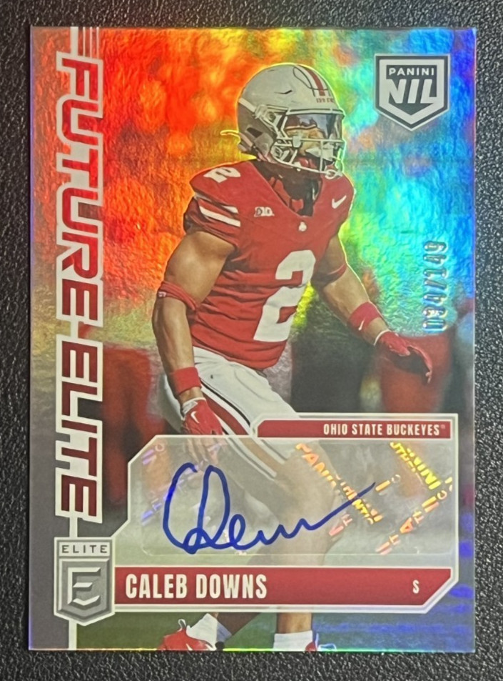 2025 Panini Donruss Elite NIL Caleb Downs Future Elite Autograph #/149 FE-CDS