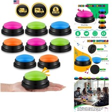 8 Pack Recordable Answer Buzzers for Classroom  Fresh Color