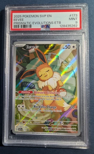 2025 POKEMON SVP EN-SV BLACK STAR PROMO #173 EEVEE PSA 9