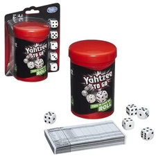 Yahtzee to Go Travel Dice Game Hasbro Gaming  Shake & Score 8+ New  Cyber Deal