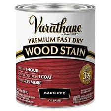 Varathane Premium Fast Dry Wood Stain, Quart, Barn Red