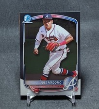 Jose Perdomo Chrome Prospect Rookie 2025 Bowman Card #BCP-106 Atlanta Braves