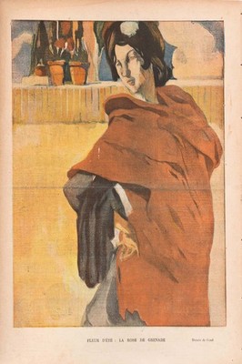   Art Nouveau Poster - Fleur d'Eté: La Rose de Grenade - 24x36  - French