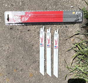 Milwaukee SAWZALL multi material Saw Blades 9 in  (3) new model #48-00-5093