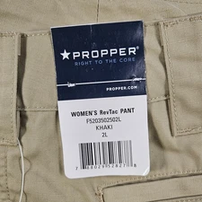 New Propper RevTac Pants Women Khaki Size 2 Long Inseam 32
