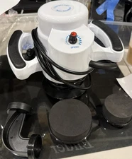 Vibeassage branded handheld Corded G5 style orbital massager , White