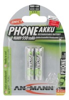 2 Ansmann Maxe Nimh Akku, Micro Aaa, 550 Mah, 2Er Blister