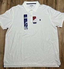 NWT Izod Mens Shirt Bright White The Advantage Polo Size 2XL Embroidered Logo