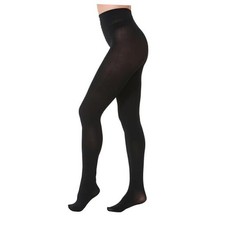 2 Pairs Pack Women's Opaque Tights Large-X-Large Black