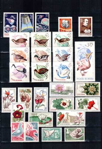 Romania 1965 year set, COMPLETE YEAR, 107 stamps + 1 S/S, MNH! - Picture 4 of 5