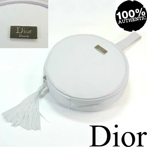 100 % AUTHENTIQUE LTD Edition DIOR ADDICT COUTURE BEAUTY ~ MAQUILLAGE ~ SAC BLANC VOYAGE