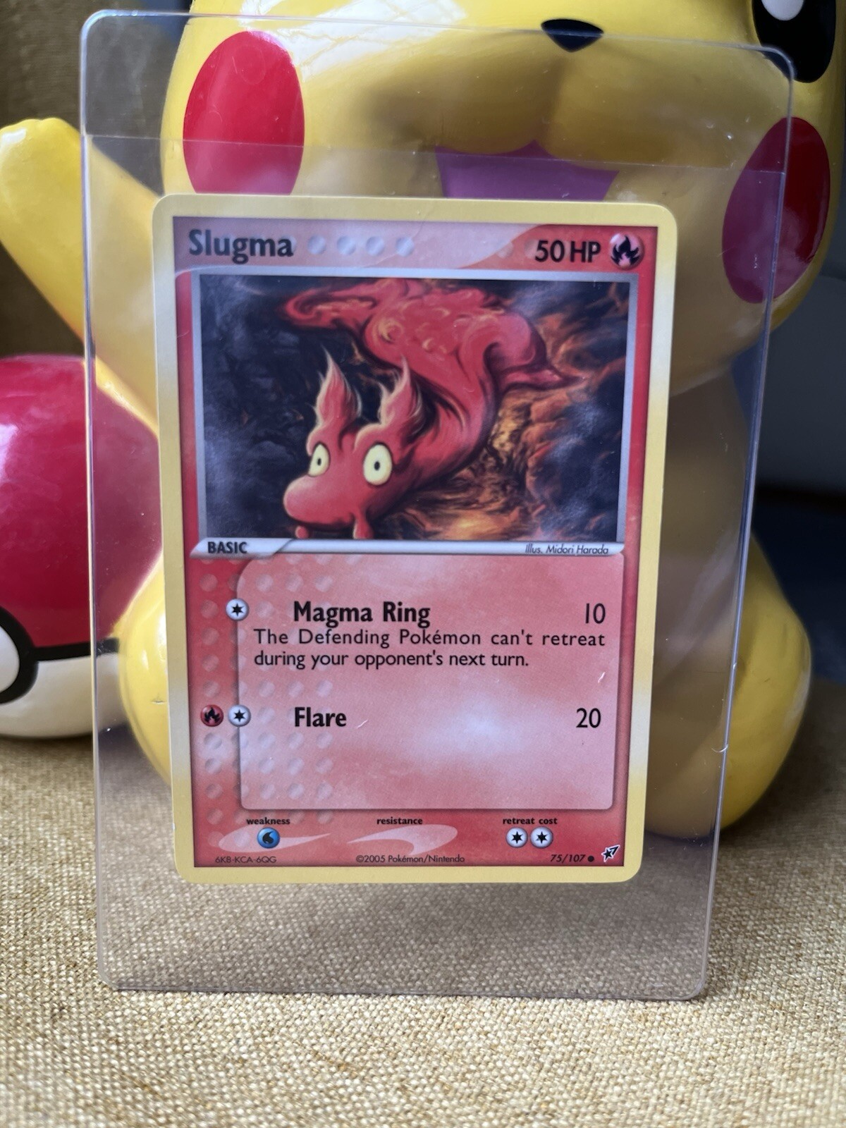 Slugma | 75/107 | Deoxys 2006 | 1st Edition | Regular | Pokemon Trading Card