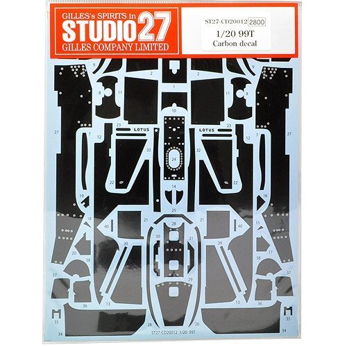 スタジオ27　ST27-FK2088B　1/20　002 TEST '99 STUDIO27/Studio 27] 1/20 99T Carbon Decal | eBay