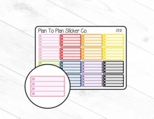 2512~~Half Box Checklist Planner Stickers.