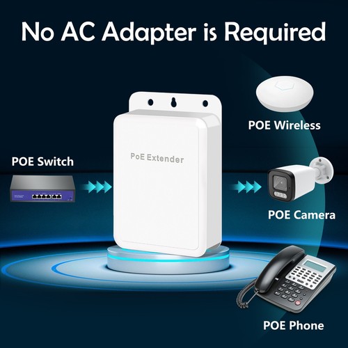 Ripetitore POE estensore impermeabile 5 porte 1000 Mbps rete esterna IP55 VLAN - Foto 4 di 11