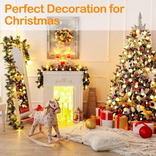 Battery Outdoor String Lights 49ft 100 LED Bulb String Lights Christmas Party - Picture 2 of 36
