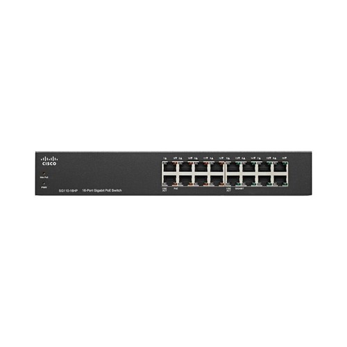 Cisco SG110D-16HP-NA-WS - 16 Port 10/100 High Power PoE Unmanaged Switch - 第 2/5 張圖片