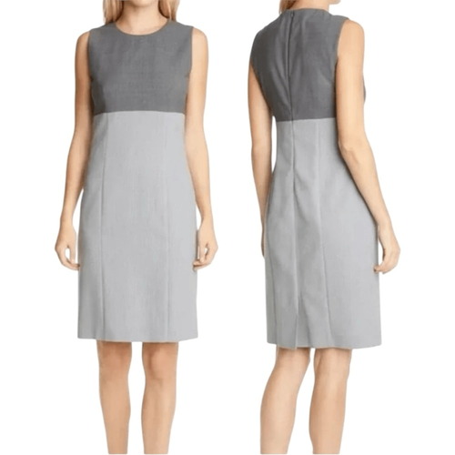 Hugo Boss | Women's Dresses NWT Hugo Boss Dibena Colorblock Wool Sheath Dress
