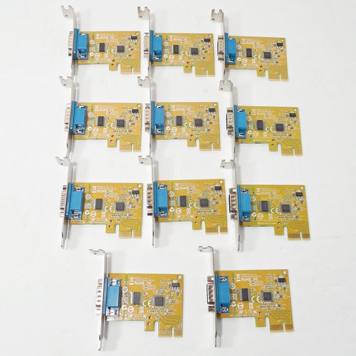 Lot of 11 Dell Serial Port Card RS232 DB9 PCIe Low Profile Bracket