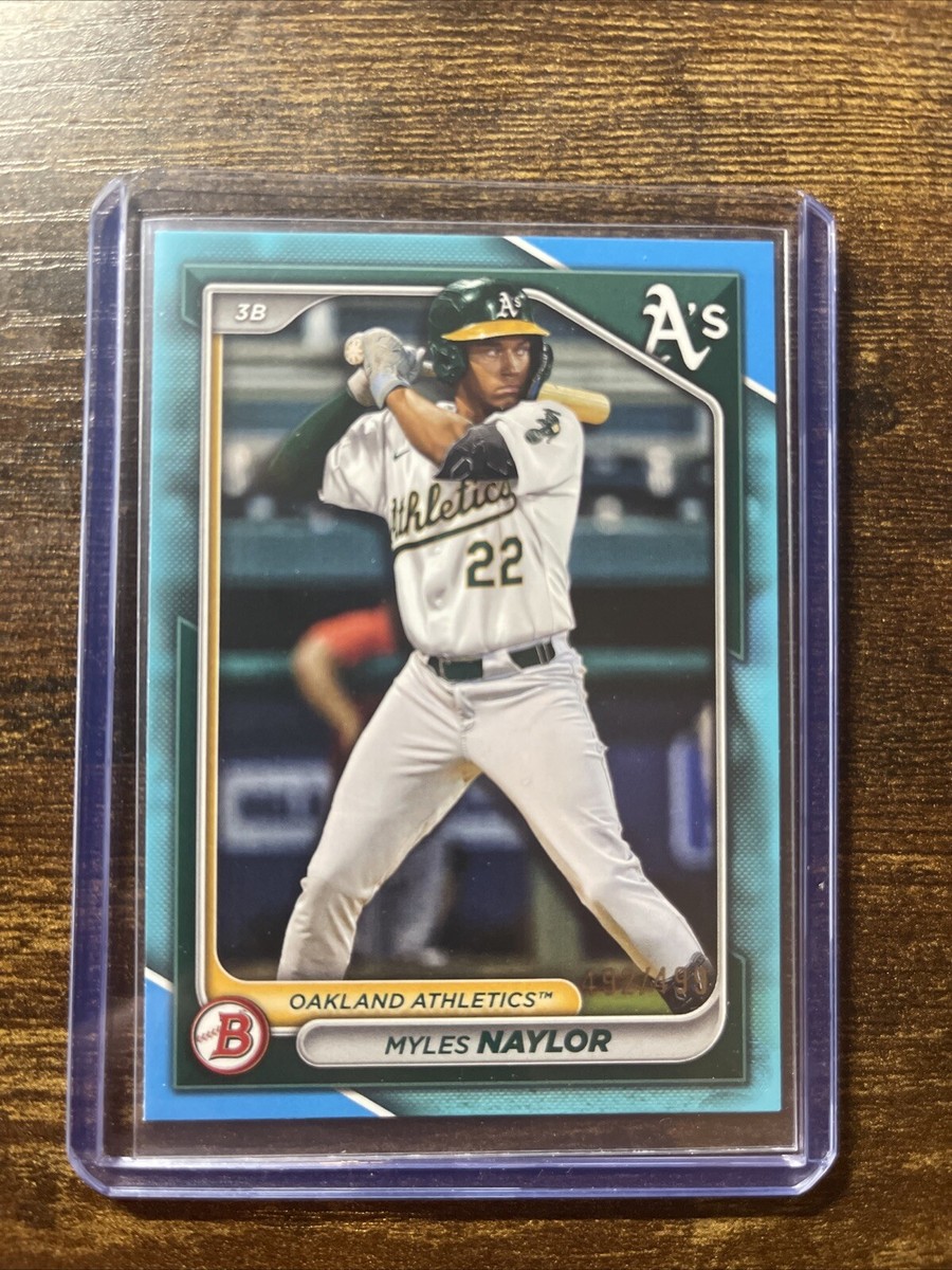 2024 Bowman - Prospects Myles Naylor #BP-136 Sky Blue Border /499