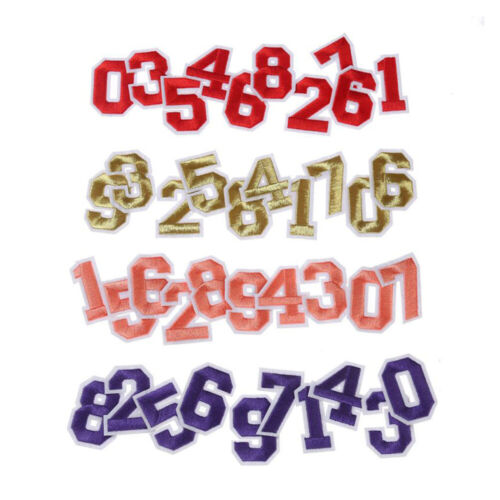 10pcs 0-9 Number Patch Patches College Iron Sew On Alphabet Embroidery Clothes│ - Picture 13 of 32